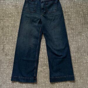 Maeve Jeans (Anthropologie) - Colette Cropped High-Rise Wide-Leg